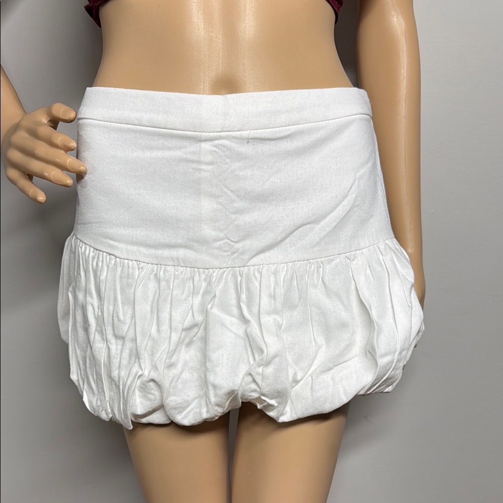 Love Tree White Mini Skirt